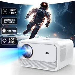 4K UHD Projector Android 300ANSI 1920*1080P Wifi BT 1080P 4K HD Home Cinema Theater Office Outdoor Smart Portable Projetor