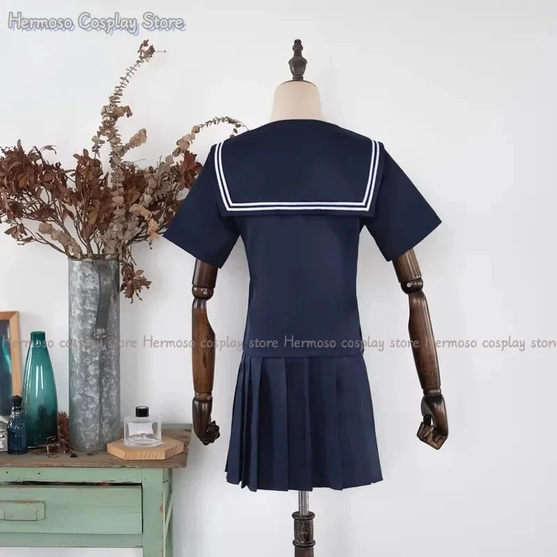 A;3\v,7'd/Anime My Hero Academia Himiko Toga Cosplay Costume Quality JK Uniform Skirts Wig High School Girls Dress Hai6'b\7.n;8/ - view 5