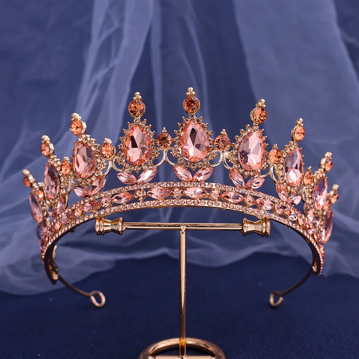 Barroco cristal tiaras e coroas para mulheres, luxo strass, prom diadema, coroa tiara, nupcial acessórios do cabelo do casamento, jóias