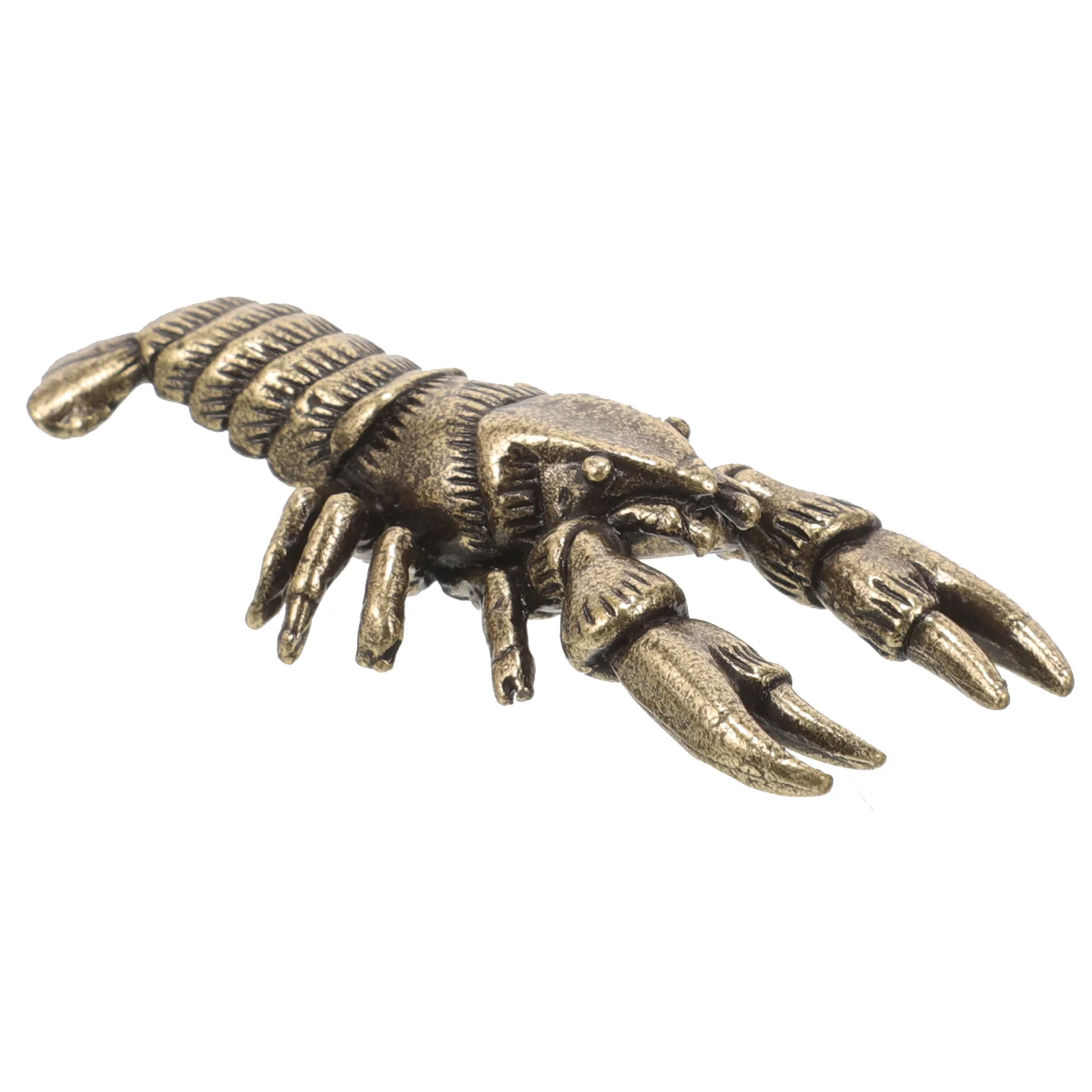 

Lobster Ornament Desktop Alloy Decor Vintage Style Home Office Desk Decoration Creative Realistic Shaped Adornment for Table