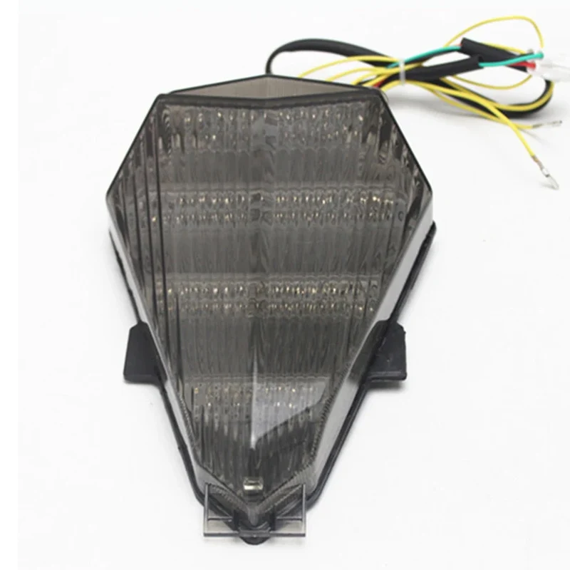 مؤشر إيقاف الضوء الخلفي للسيارة LED معدات تصميم جيدة مع عدسة دخان لـ 2006-2013 Yamaha YZF R6 #5