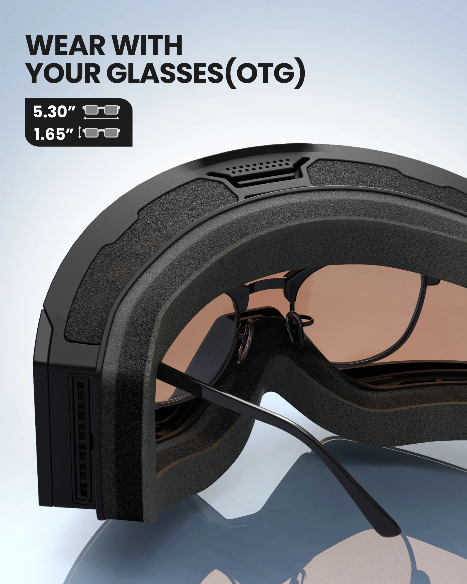 عدسة نظارات التزلج OutdoorMaster Falcon من ZEISS نظارات مضادة للضباب OTG على الجليد مغناطيسية قابلة للتبديل