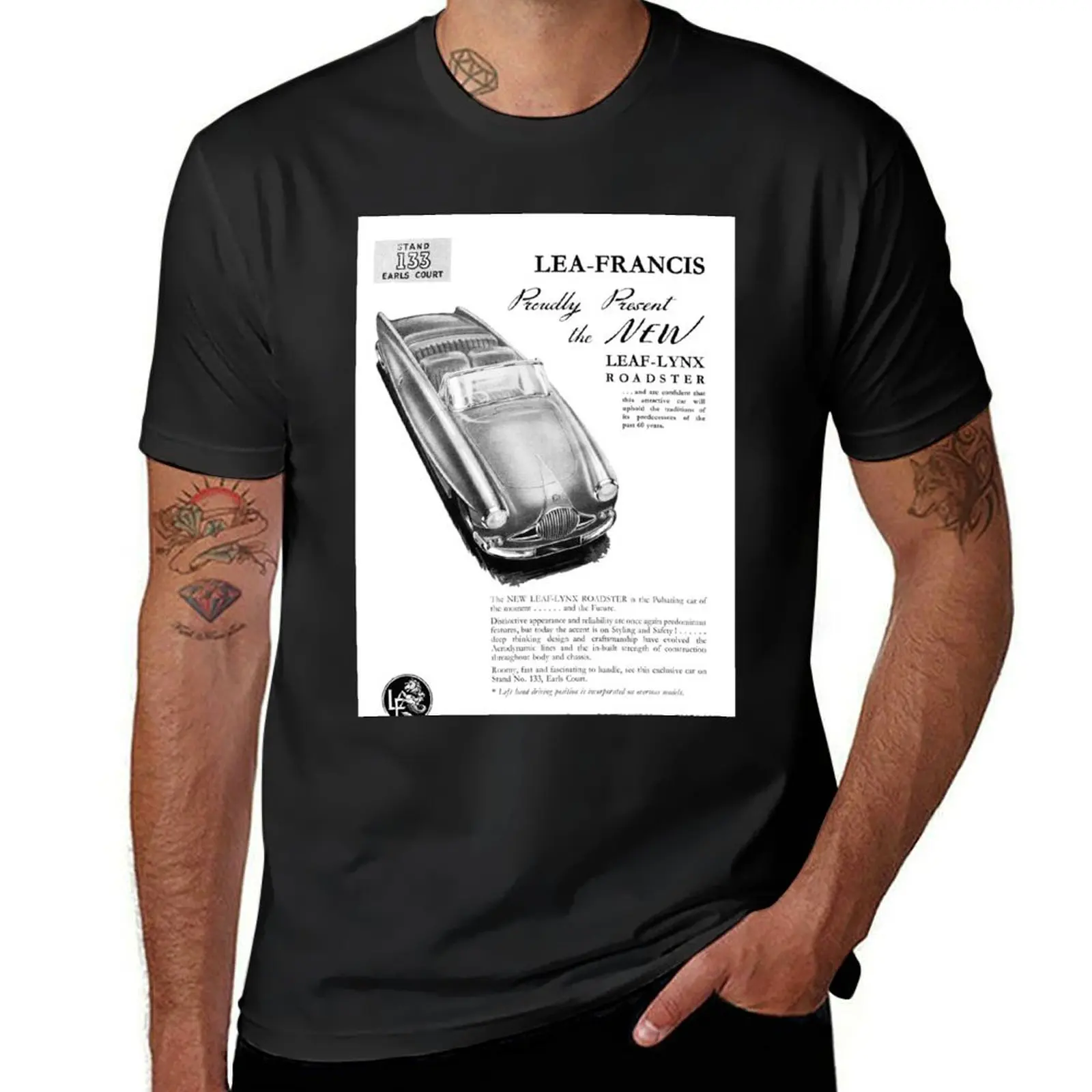 Vintage Lea Francis sports car advert T-Shirt oversizeds sublime vintage clothes mens champion t shirts