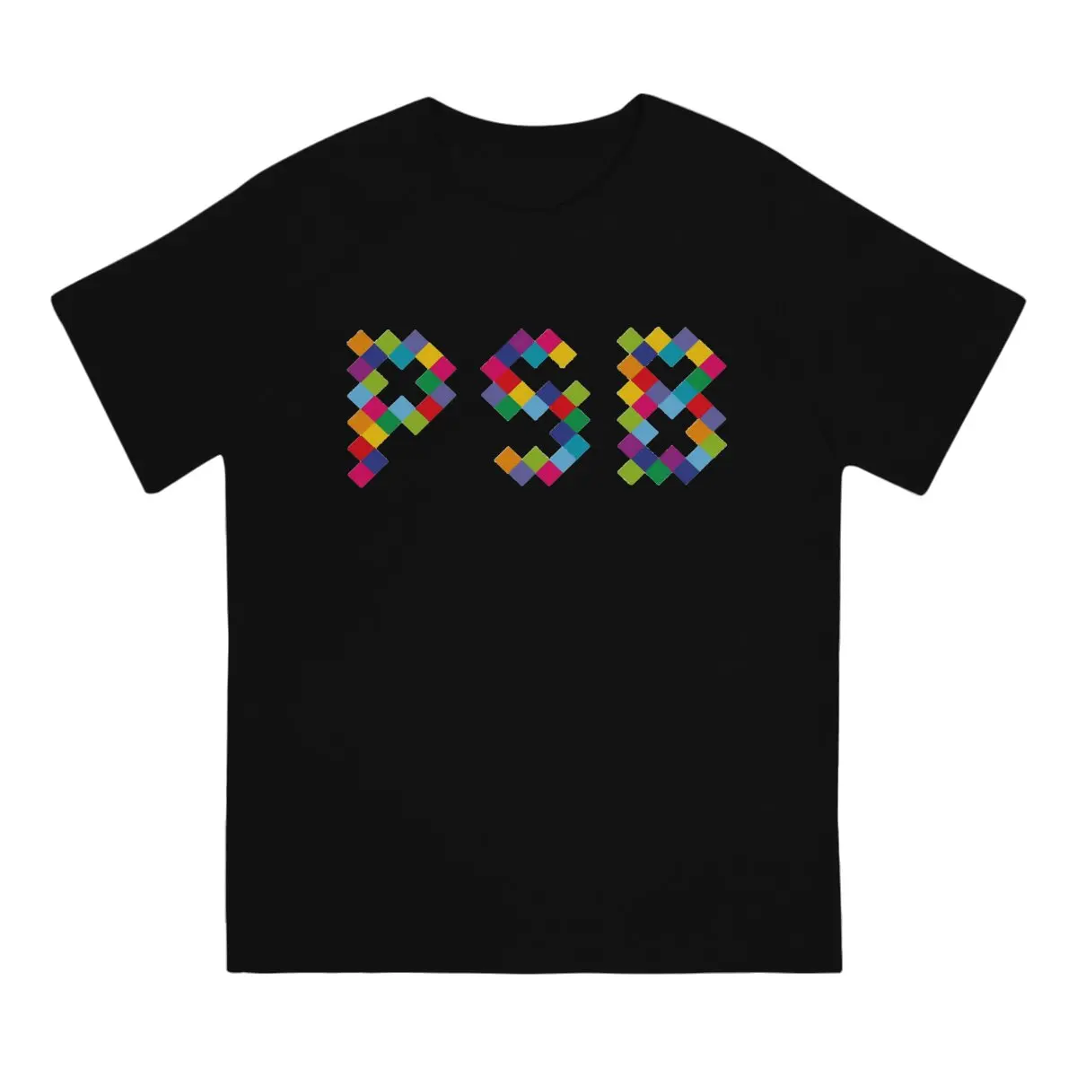 Humorous PSB Icons T-Shirts Men Crewneck T Shirt Pet Shop Boys Short Sleeve Tees Adult Tops