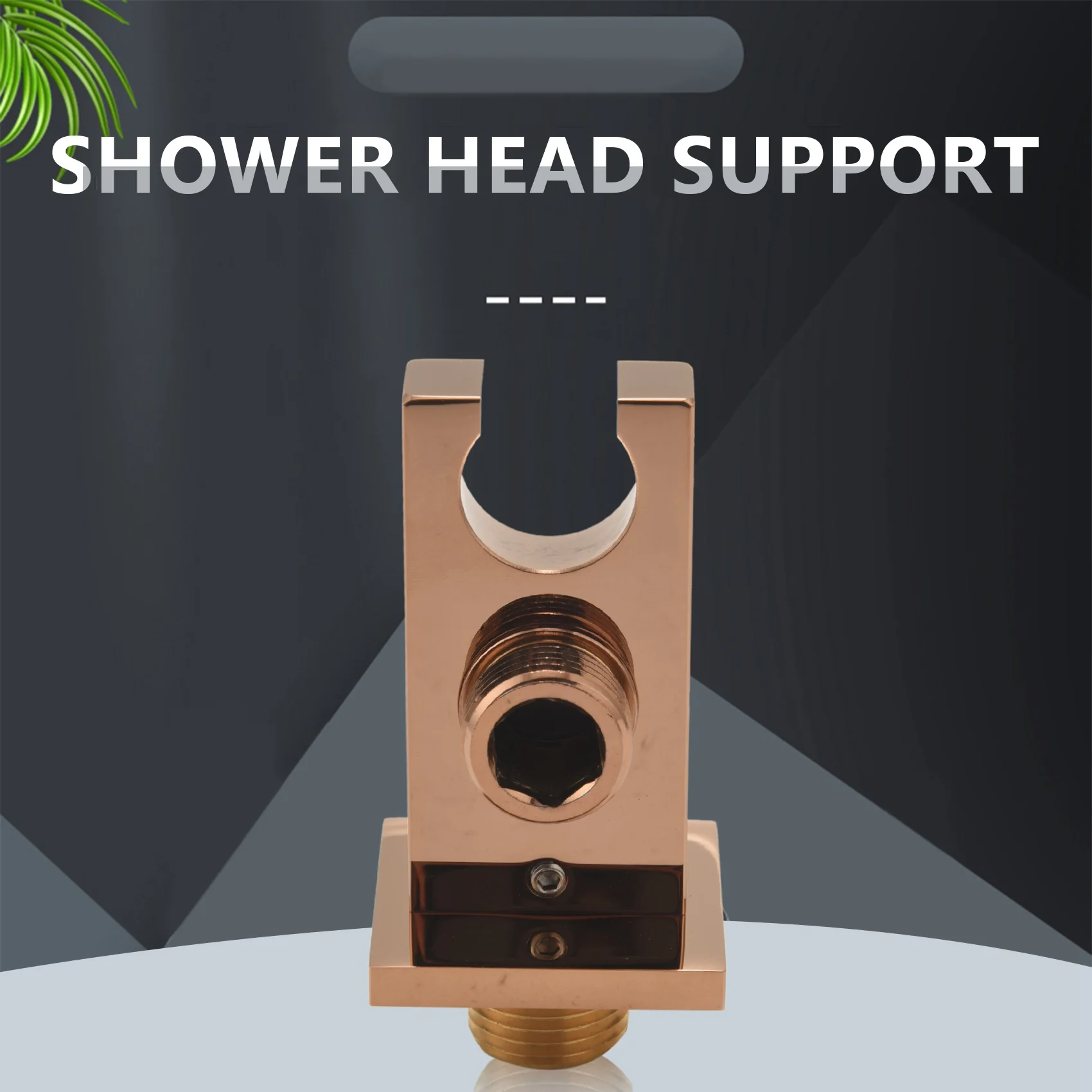 ABNL Solid Brass Wall Mount Handheld Shower Bracket Holder With Water Supply Shower Outlet
