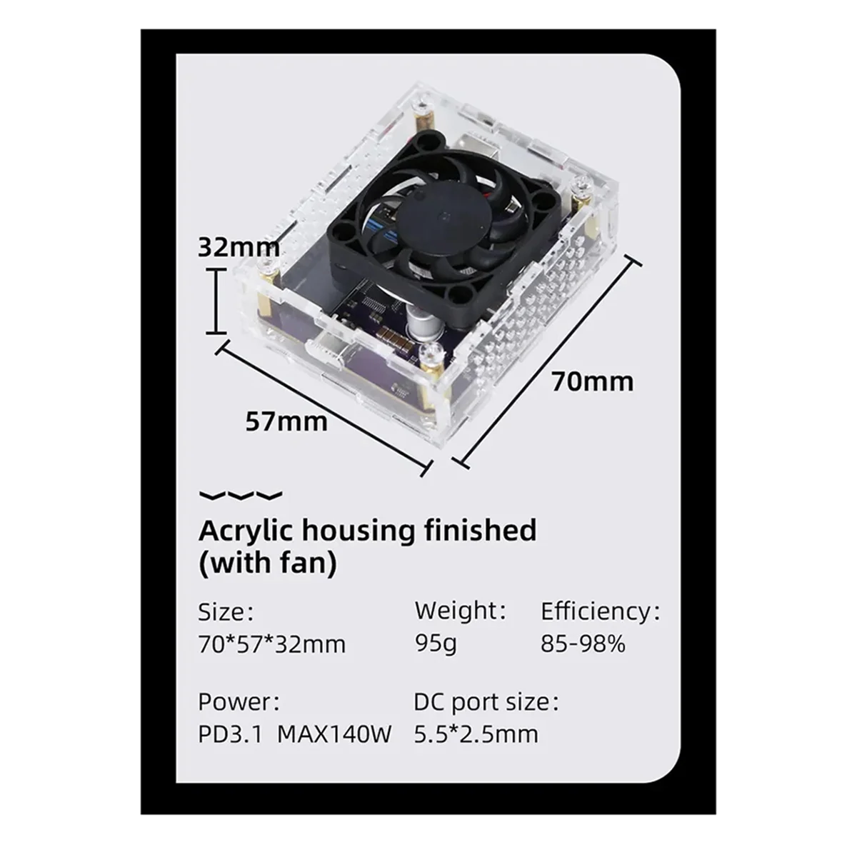 IP6557 Fast Charging Module with Fan PD3.1 High Power 140w Buck-Boost Fast Charging Module Phone Charging Module,A