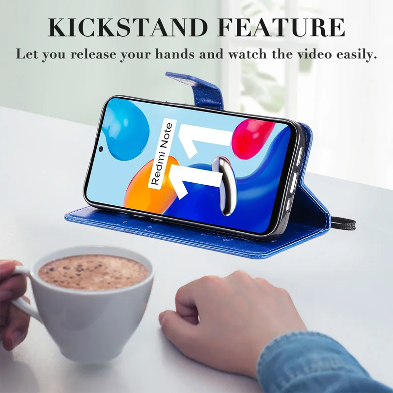 Flip Wallet Case For Poco X5 F5 X6 Pro M5 M5S Phone Cover for Xiaomi Redmi Note 12 12S 4G 5G Leather Card Bag Pocket Back Fundas