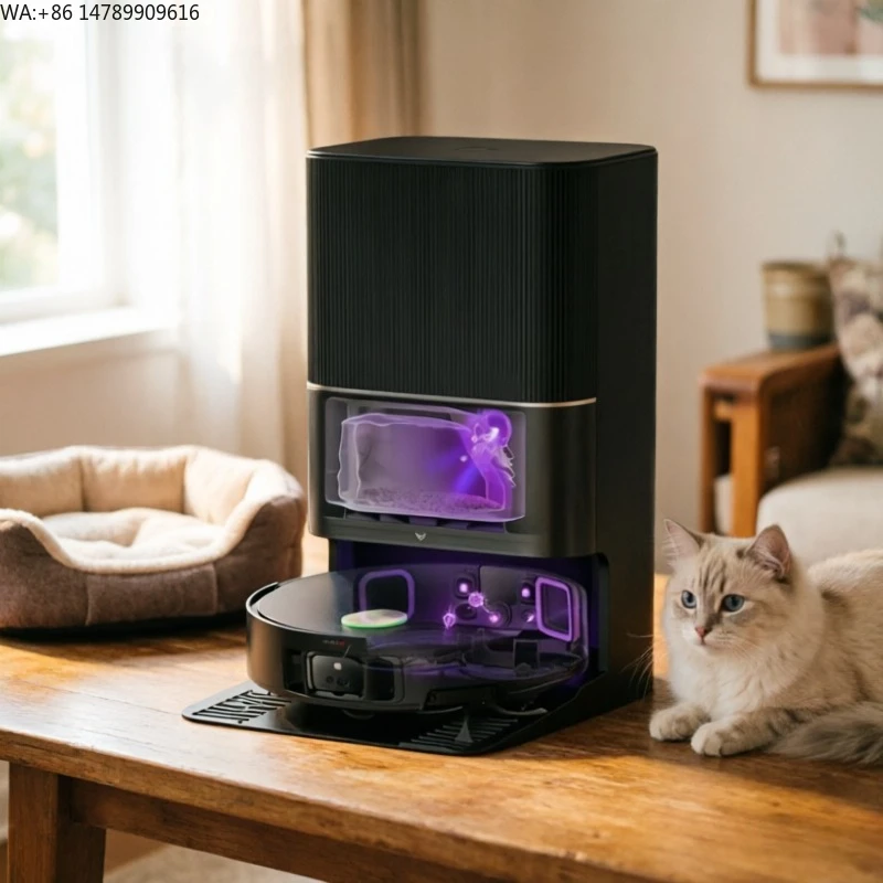 

2-in-1 Cordless Robotic Vacuum Cleaner with Retractable LiDAR for Pet Owners