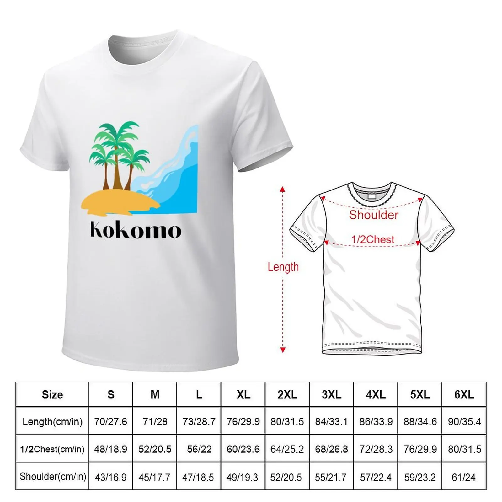 kokomo T-Shirt summer tops anime clothes summer clothes kawaii clothes mens workout shirts