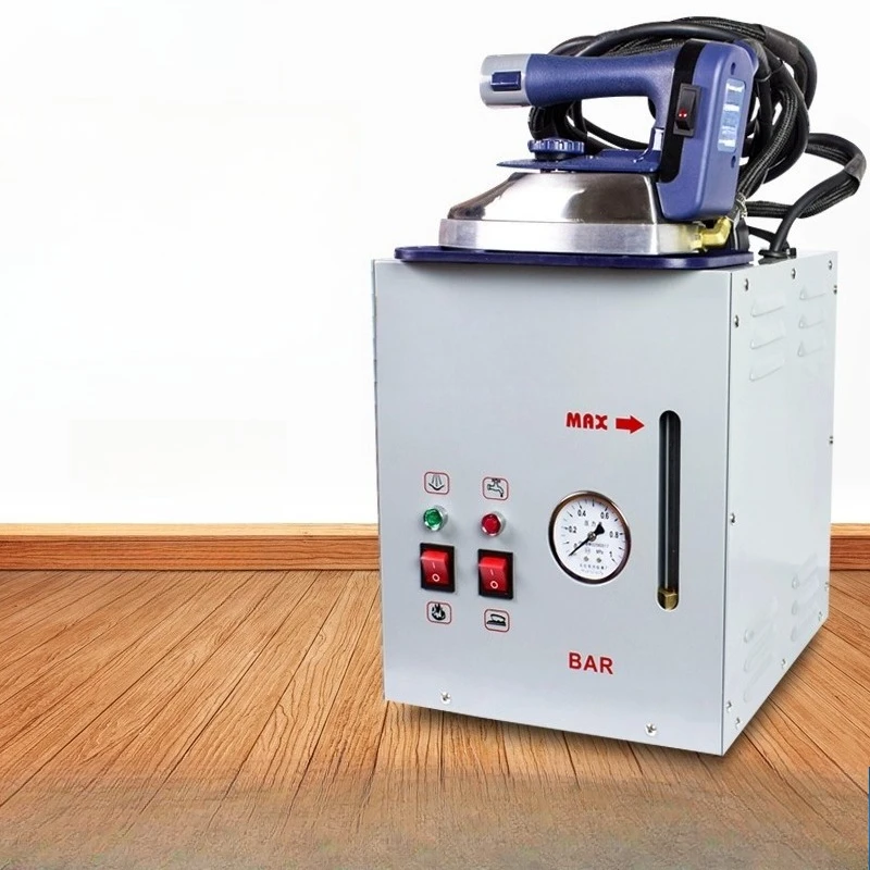 High-power industrial iron, electric heating pressure steam with water level meter pressurized ironing machine