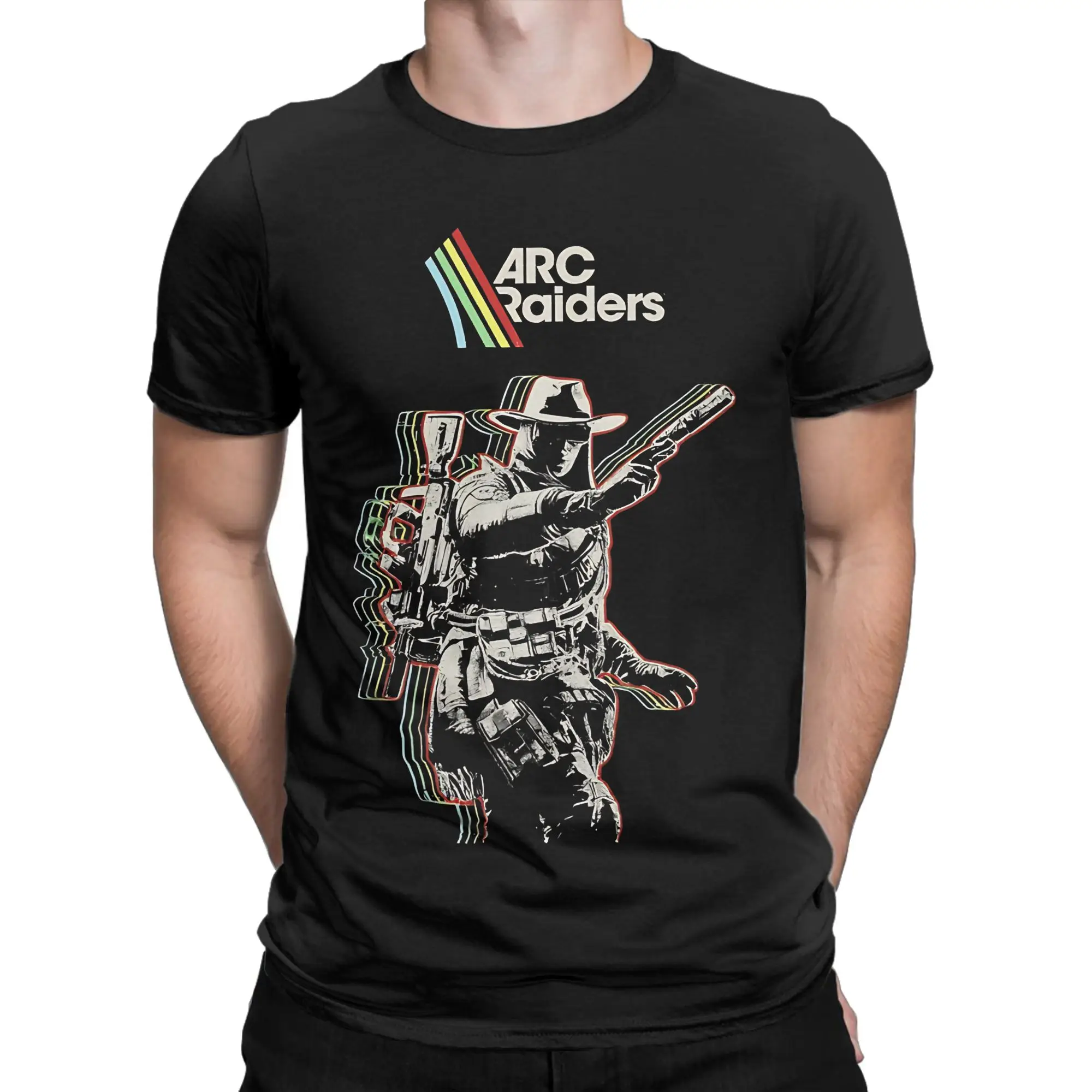 

Casual Arc Raiders Sci Fi Game T Shirt Men's Cotton Short Sleeve Round Neck Summer TopsTops