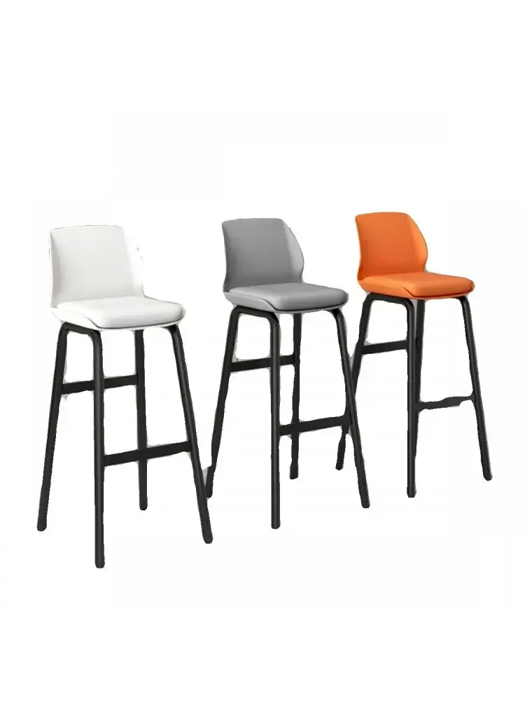 

Скандинавский барный стул, простой эргономичный высокий стул, барный стул из кованого железа, удобный для дома