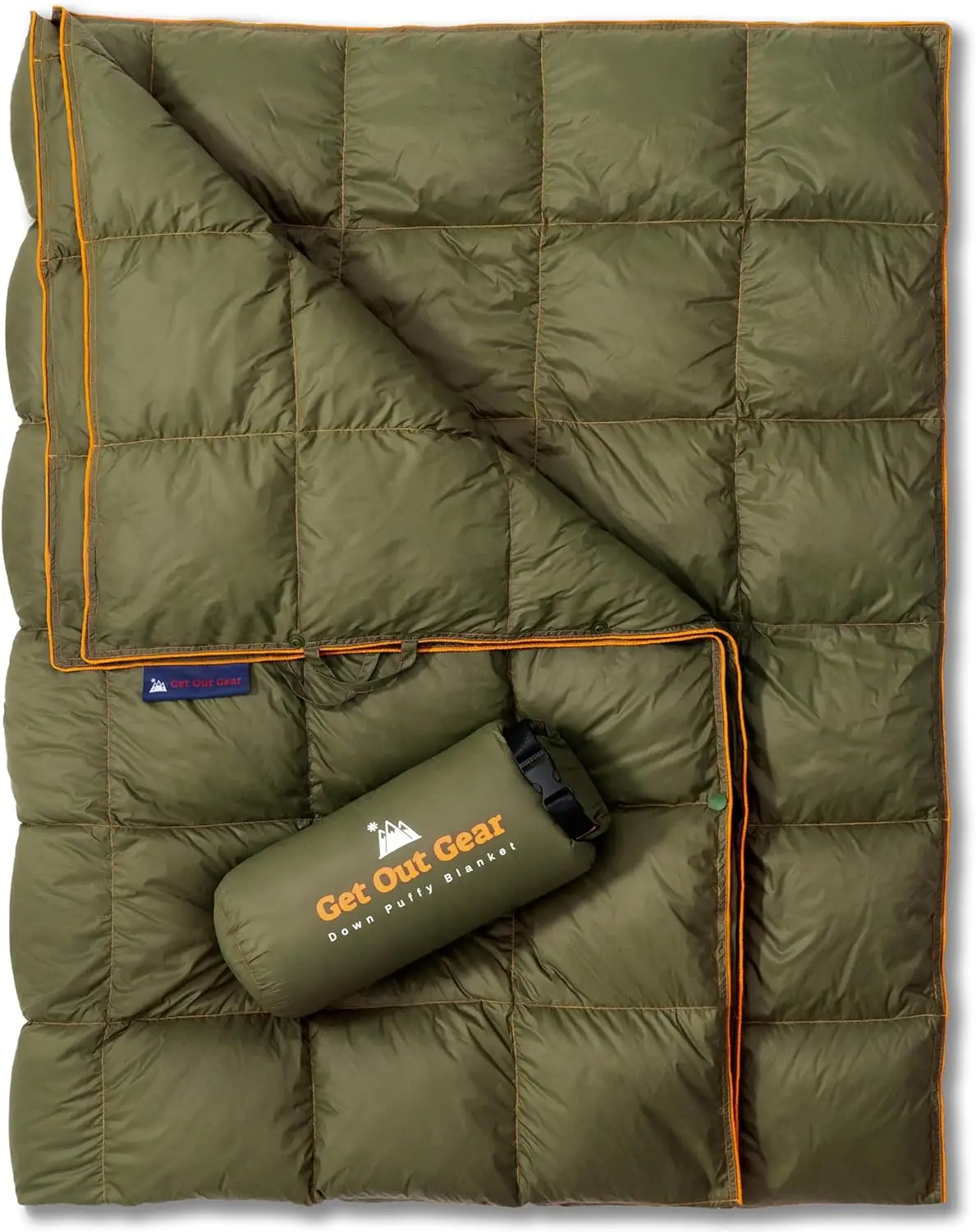 

Легкое, компактное, теплое походное одеяло Puffy Packable - идеально подходит для активного отдыха, путешествий, стадионов, пляжа. | Водоотталкивающий материал с наполнительной способностью 650 Fill Power