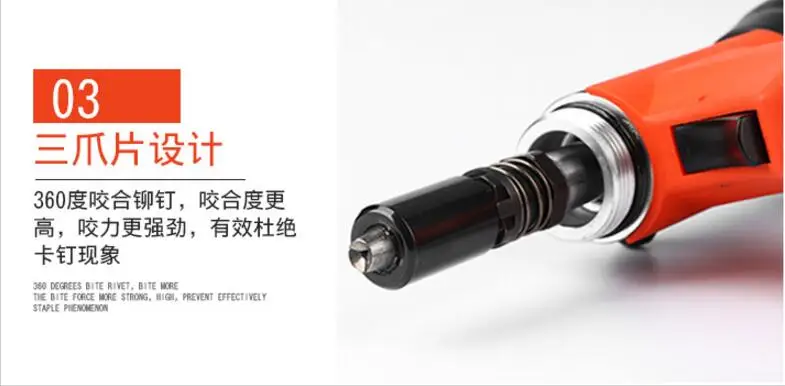 Pistola per rivetti pneumatica autoadescante KML-S30, pistola per rivetti idraulici con anima verticale macchina per rivetti in acciaio inossidabile di livello industriale