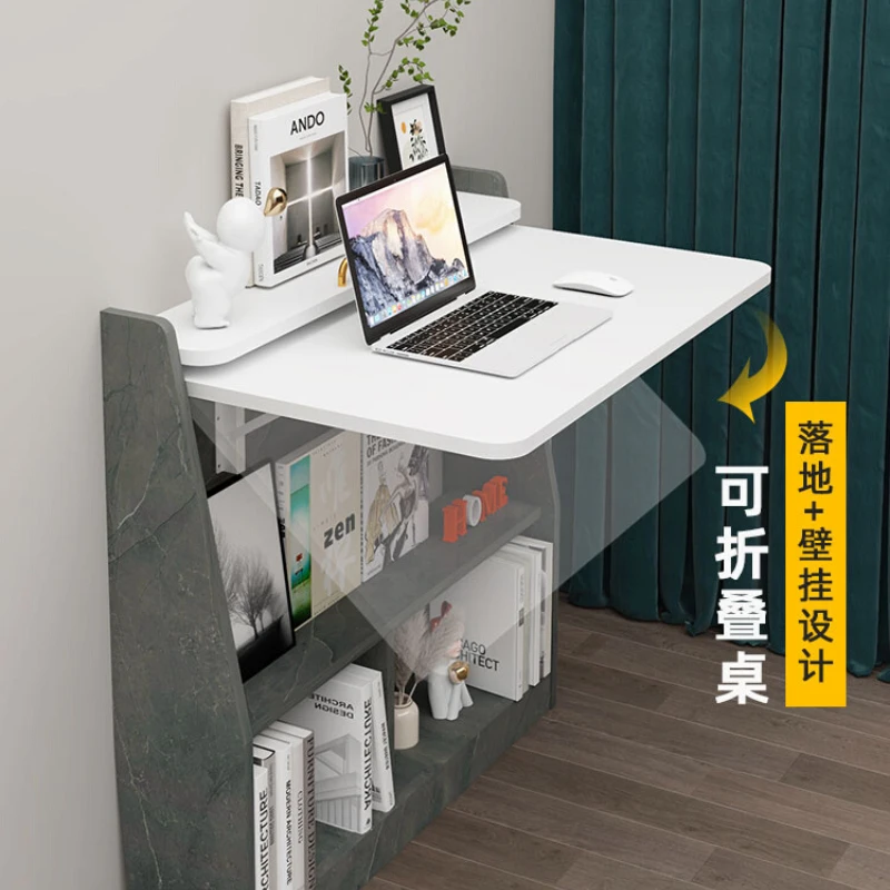 Foldable Desk Wall-Mounted Small Apartment Bedside Wall-Mounted Retractable Study Table