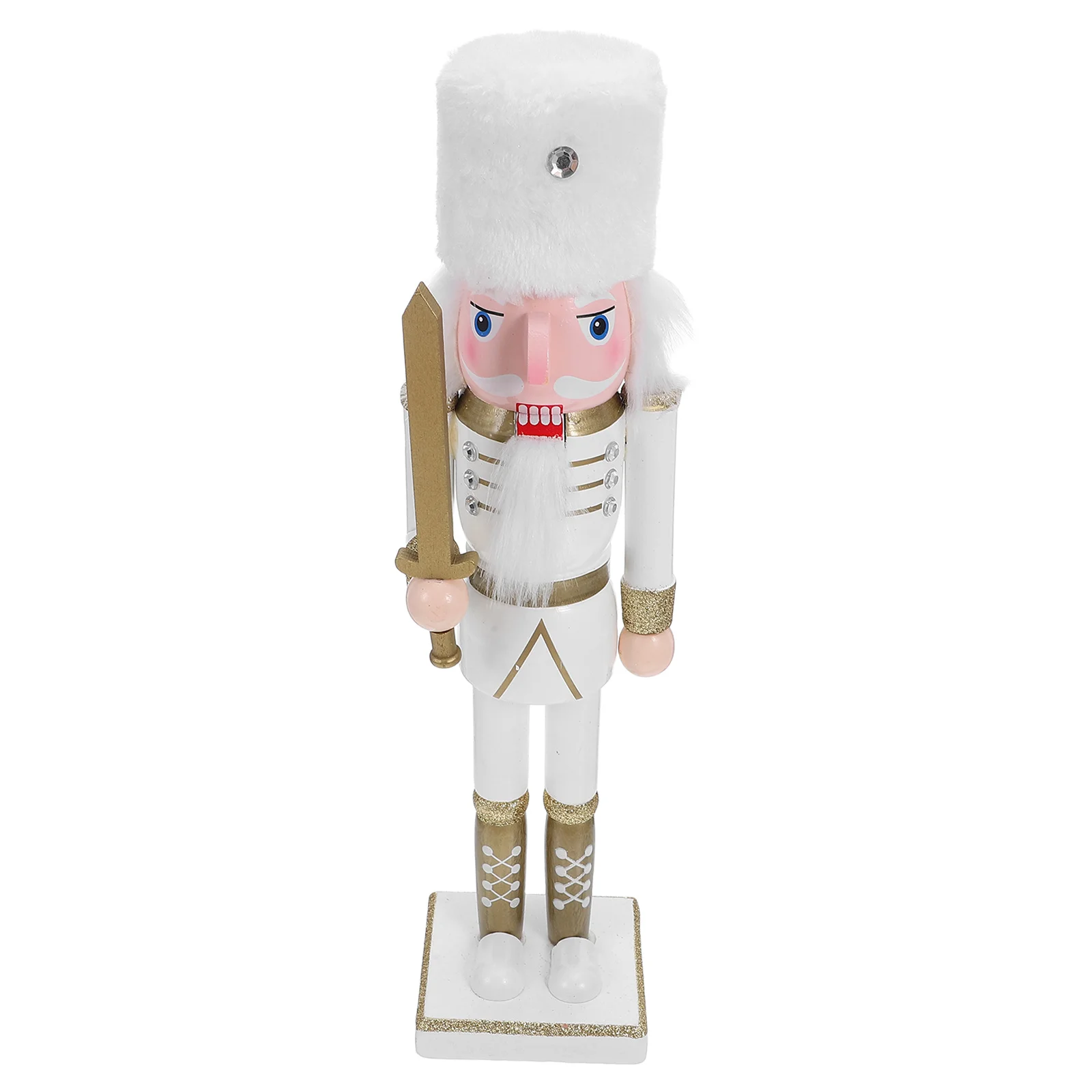 

Christmas Nutcracker Soldier Classic Wooden Puppet 38Cm Holiday Party Table Windowsill Decoration Festive Ornament