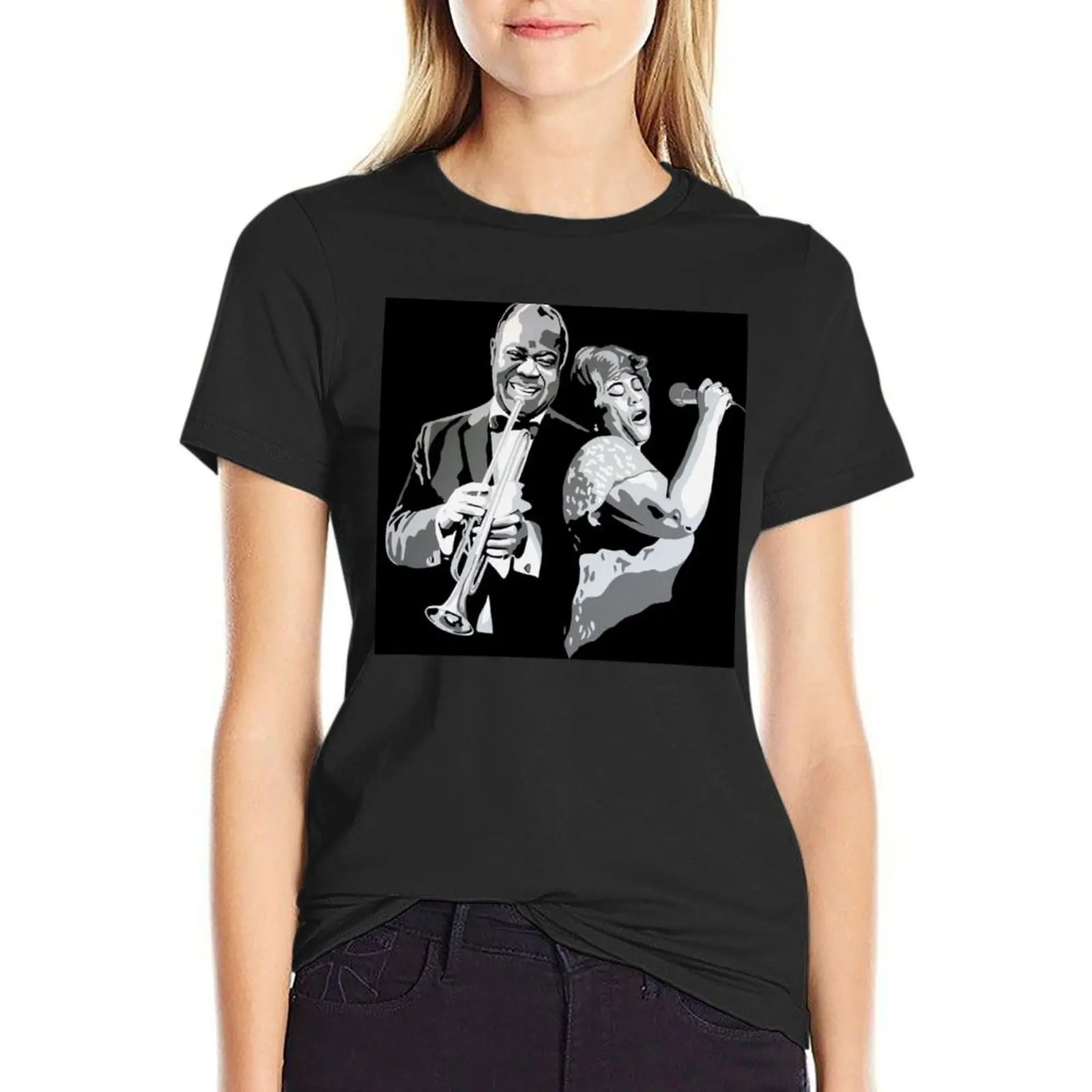 

Louie & Ella T-shirt Aesthetic clothing Short sleeve tee Women's summer blouses 2024