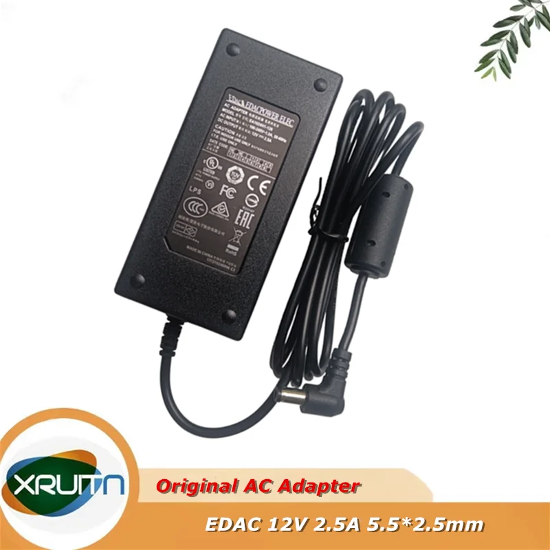 

Original EDAC EDACPOWER ELEC. 12V 2.5A Power AC Adapter EA1024H1-120 Charger Genuine