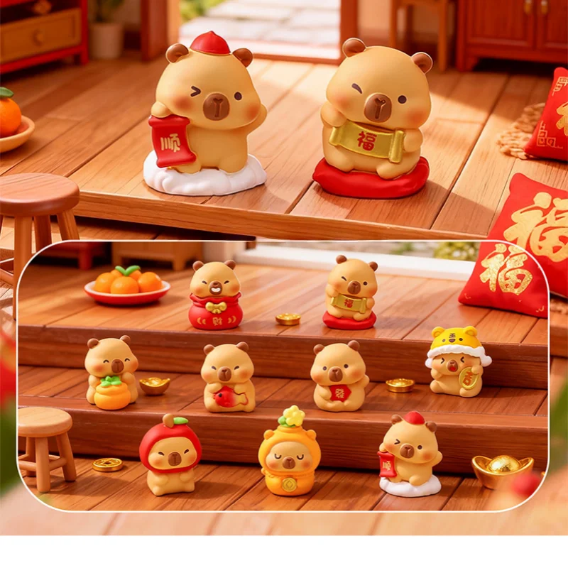 

Милые аксессуары-сюрпризы с капибарами, модные игрушки, коробки-сюрпризы, пакеты-сюрпризы, брелоки, настольные подарки на день рождения