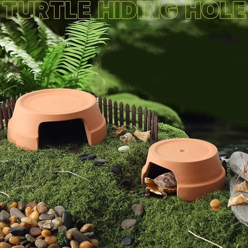 

Creative Ceramics Reptile Hide Box Entranc Decorative Reptile Caves Hiding Reptile Terrarium Landscaping