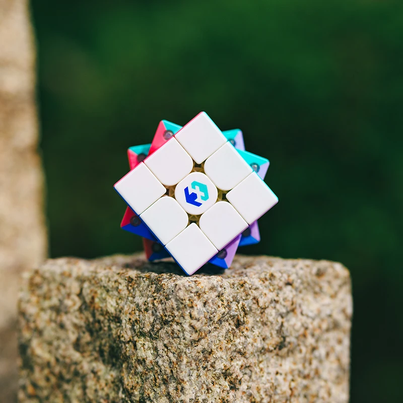 3x3 Speed ​​Cube Magic Puzzle Kid Toy 3X3 Professional Cube Single Magnetic Silent Smooth Rotation Cube สำหรับสำนักงานบรรเทาความเครียด