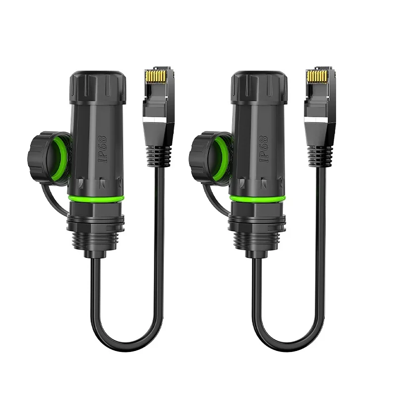 

M20 RJ45 CAT6 Сетевой кабель Экранирующий разъем IP68 Открытый водонепроницаемый соединитель Интеллектуальное оборудование Сетевая вилка с проводом