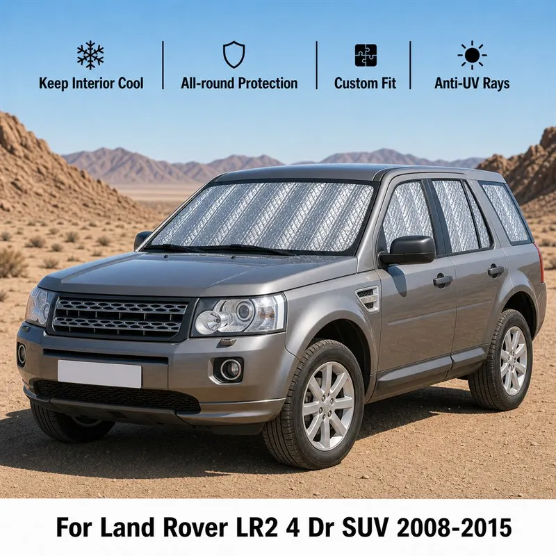 

For Land Rover LR2 4 Dr SUV 2008-2015 Full Set Car Window Sunshades UV Block Privacy Heat Insulated Foldable Car Curtain