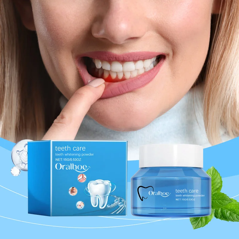 

Tooth Stain Cleaning Powder - Gentle Teeth Cleaning, Fresh Breath, Gum Health Support & Natural Shine Restoration For Oral Care