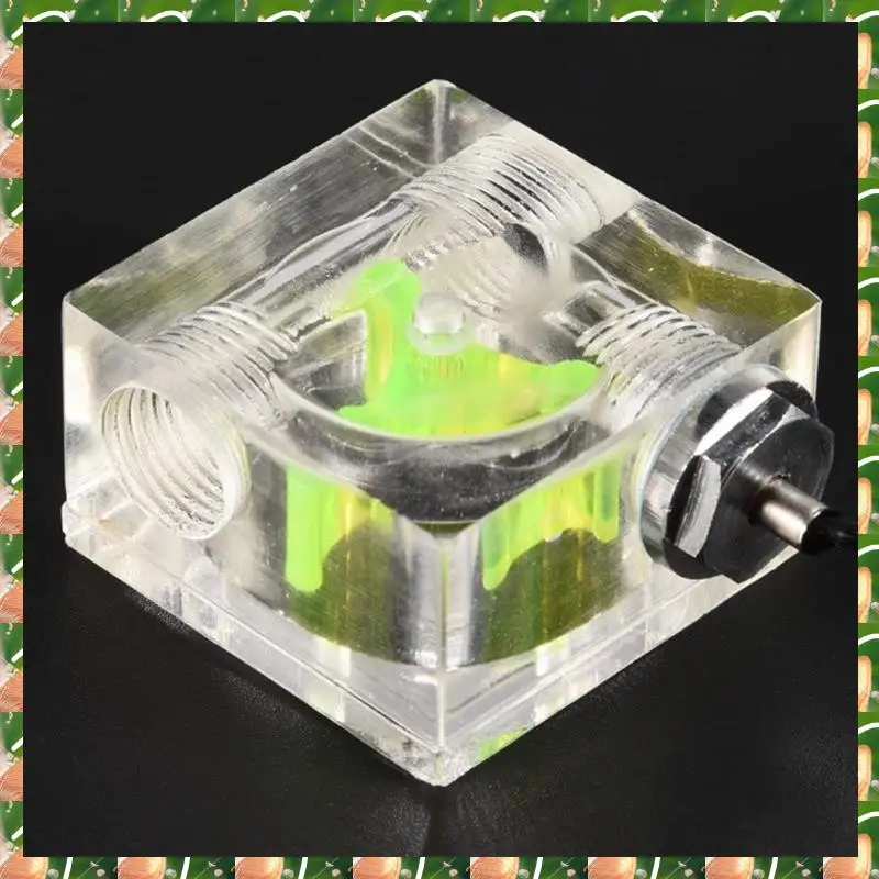 

JAJA ПК 3-позиционный расходомер цифровой термометр, комплект системы водяного охлаждения компьютера с двумя разъемами и зажимом-пагода