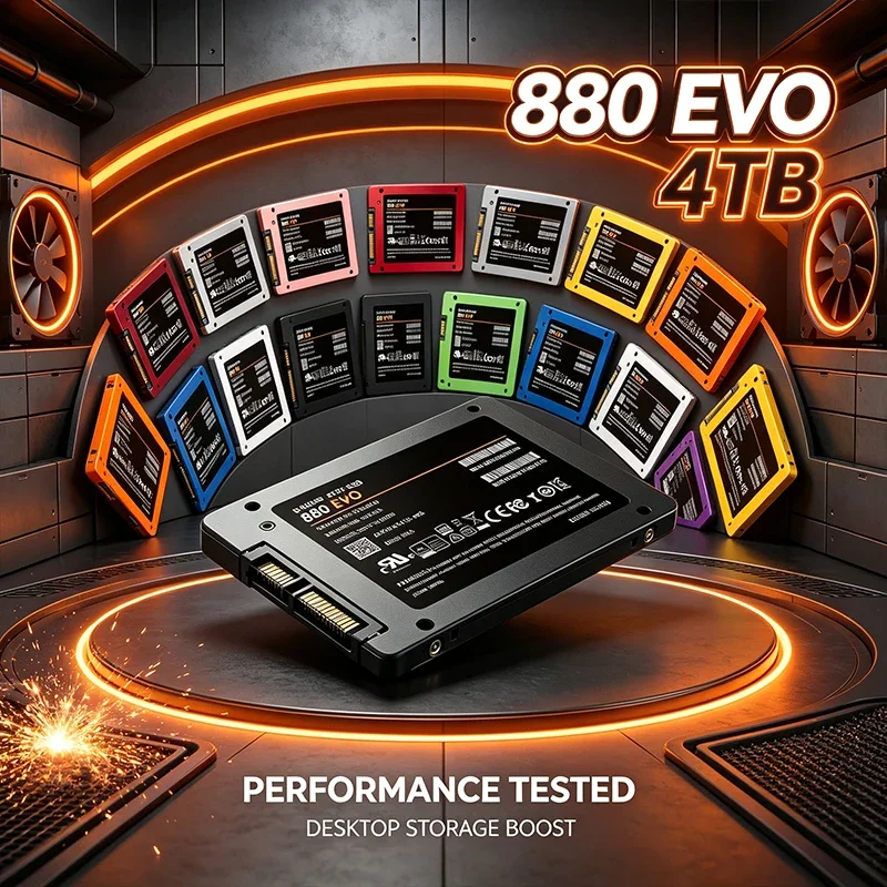 13 Colors 880EVO SATA3 SSD 2.5 Inch Internal Solid State Drive High Speed V-NAND SSD for Laptop Desktop PC Upgrade