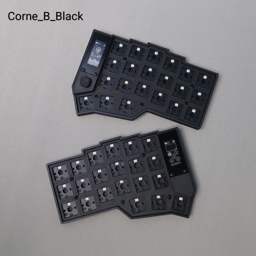 Corne Split Keyboard Kit Dual-Mode Wireless Bluetooth Low Profile Hot Swap Office Pc Accessories RGB Screen Ultra-thin Keyboard