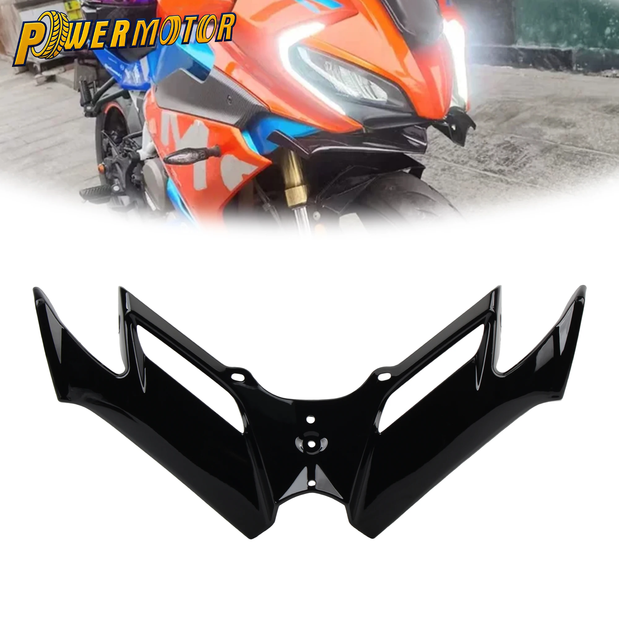 

Motorcycle Front Lower Spoiler Sport Bike Winglet Fairing Aerodynamic Wing For Kawasaki Ninja 250 Suzuki GSX250R CFMOTO 250SR