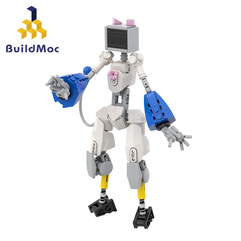 

BuildMoc Neko-Robo Companion Mecha Cat Robot Building Blocks Set Female Robot Rabbit Girl Bricks Toys For Children Birthday Gift