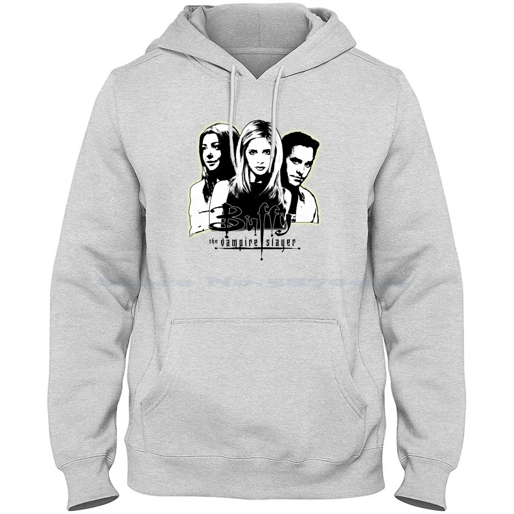 A Trio Of Scoobies ( Willow , Buffy & Xander ) 100% Pure Cotton Hoodie Tshirt Buffy Summers Willow Rosenberg Xander Harris