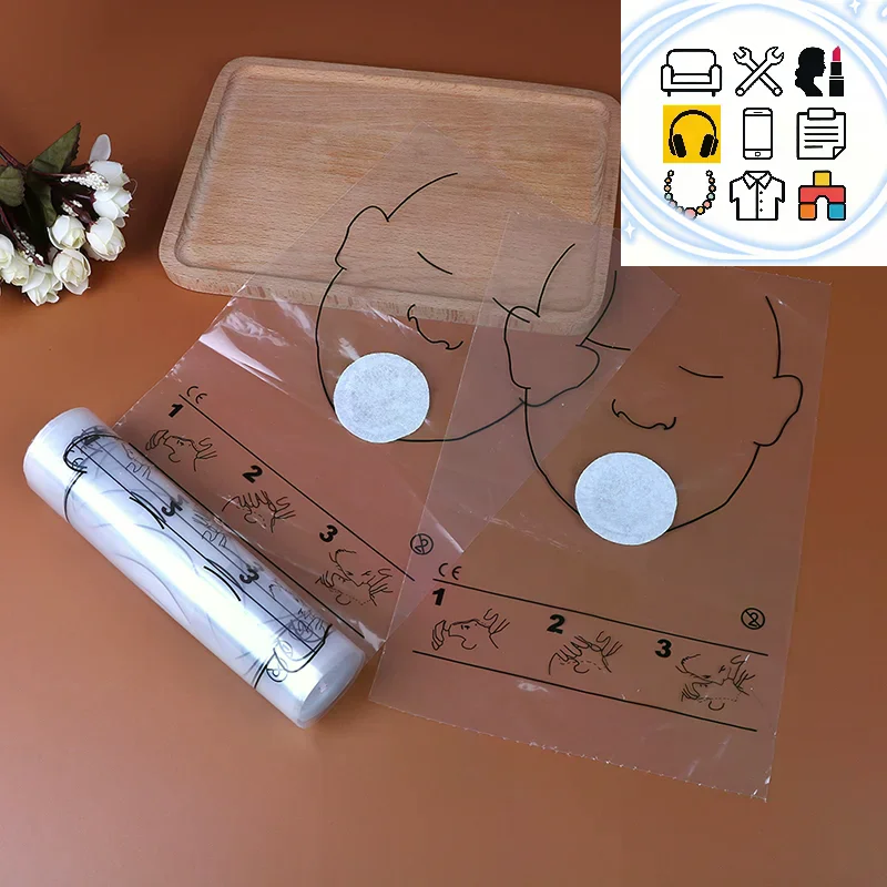 1rolls 36pcs/roll CPR face shield transparent CPR mask disposable imprinted