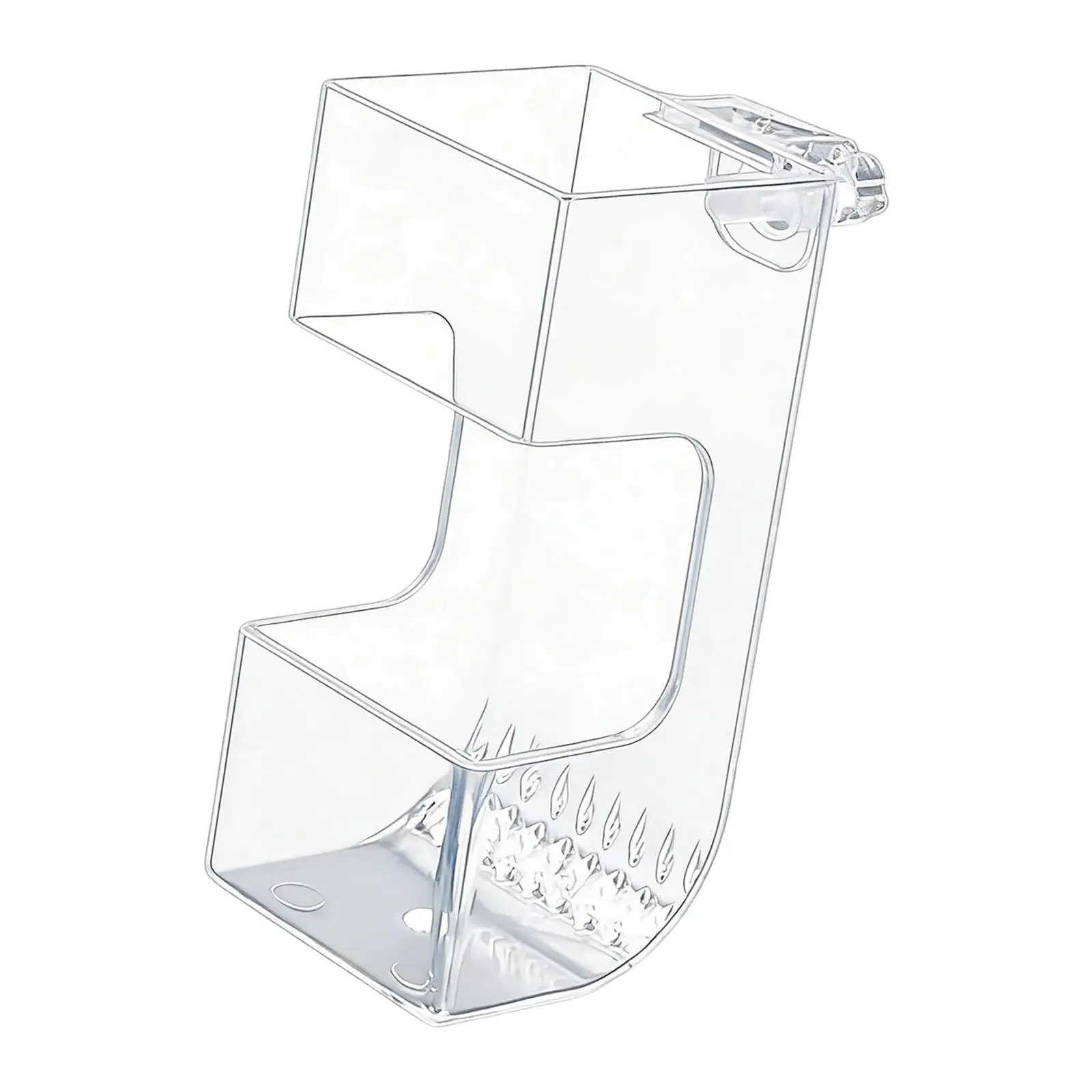 Clear Fish Tank Feeder Tray Feeding Supplies Aquarium Accessory with Flow Positioning for Aquatic Food Distribution
