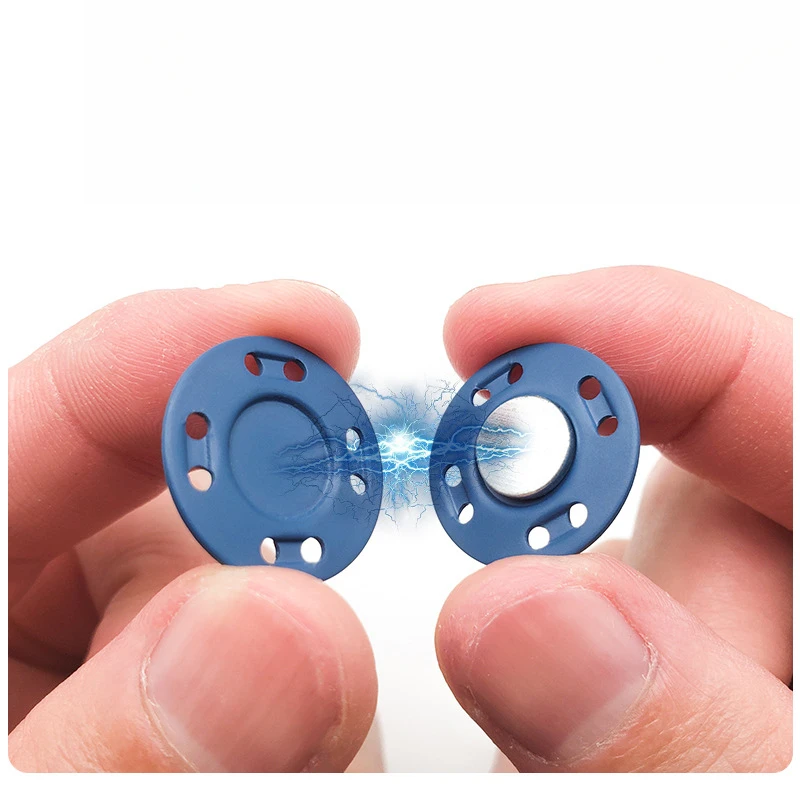 5 paia di bottoni metallici per cucire, pietra magnetica, bottoni automatici magnetici automatici colorati, valigia invisibile, borsa, cappotto, fibbia, artigianato fai da te