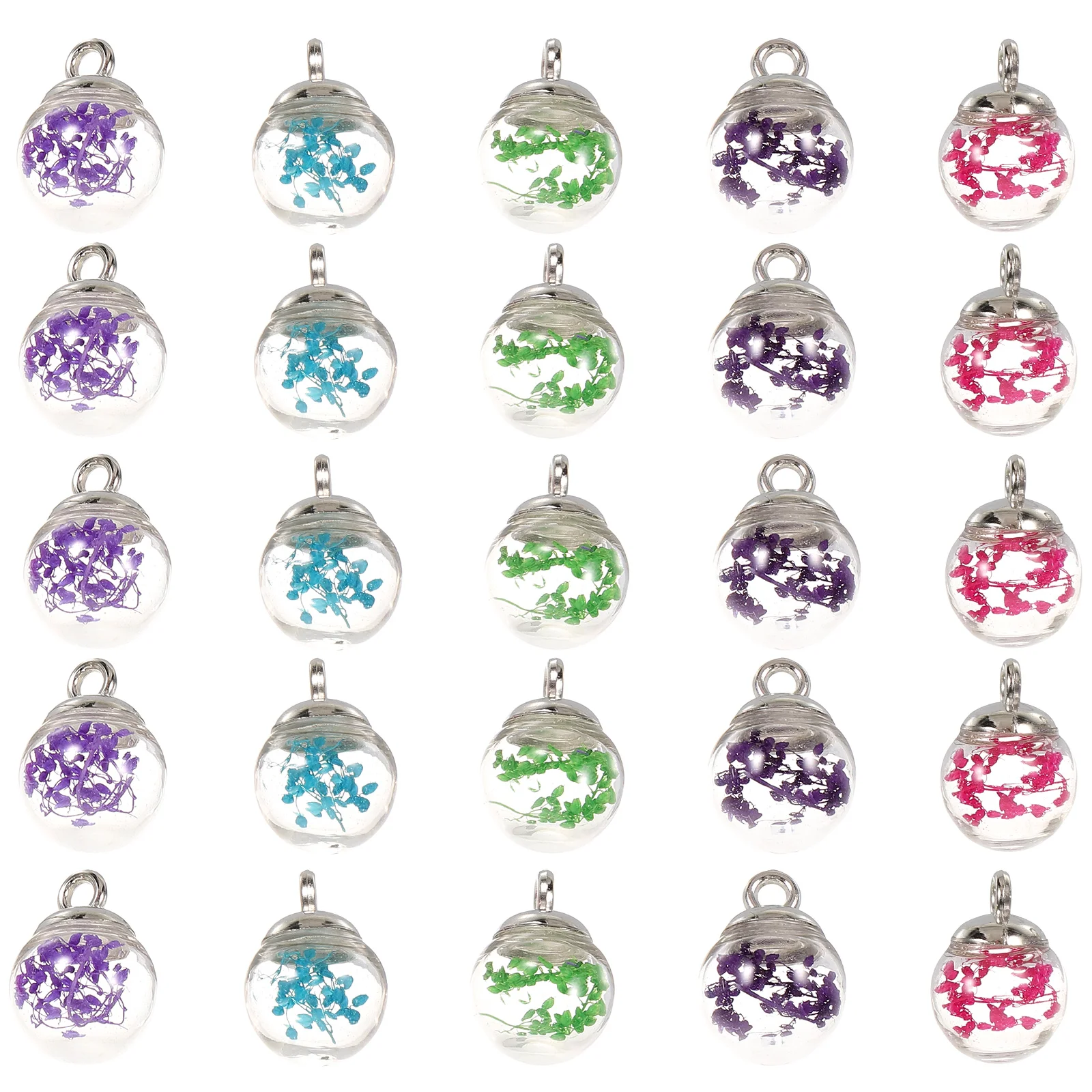 

100 шт стеклянный шар подвески кулон DIY изготовление ювелирных изделий серьги брелки браслеты мини стеклянный шар подвесные подвески