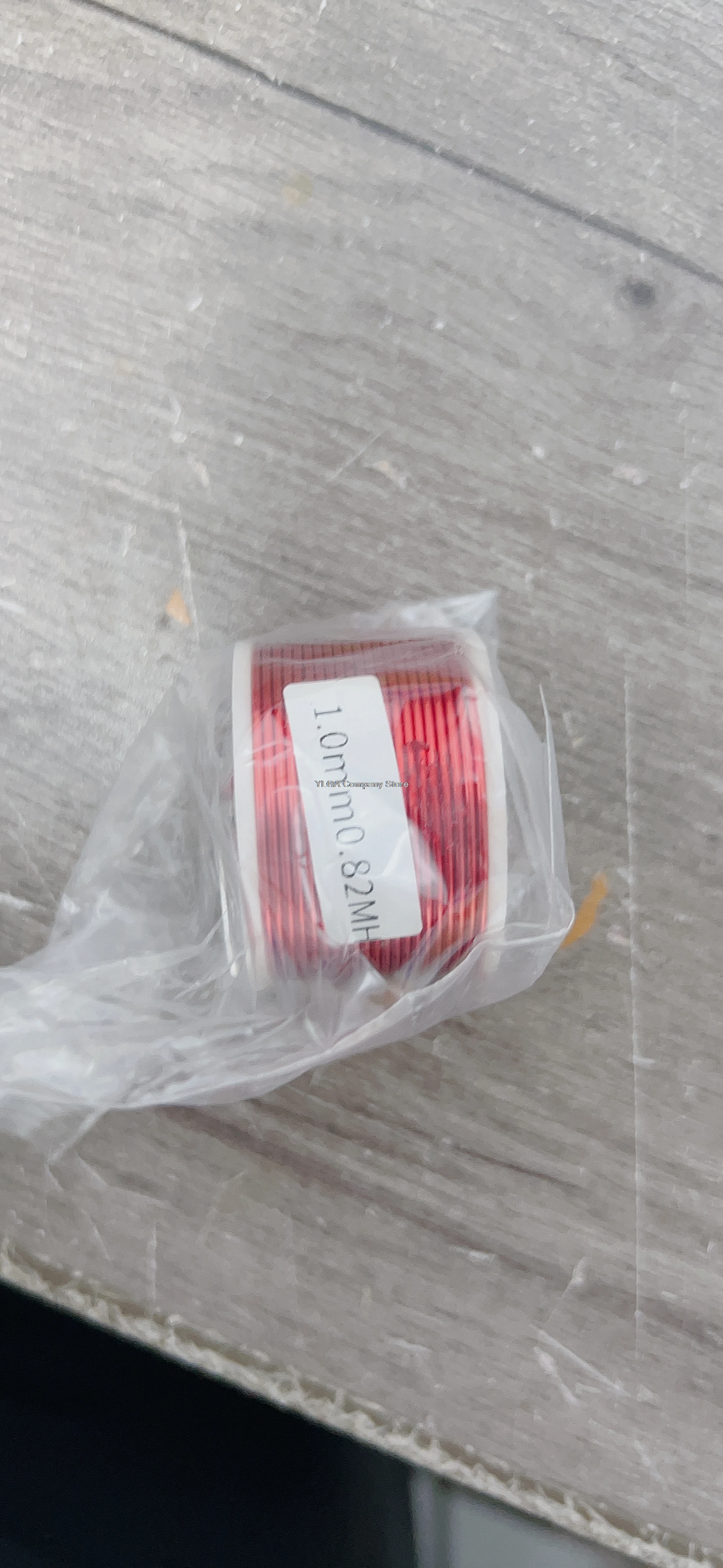 1.0MM Yellow Oxygen-free Copper Hollow Inductor Customized Crossover Air Core Copper Coil Speaker Audio 4N High Purity   1PCS