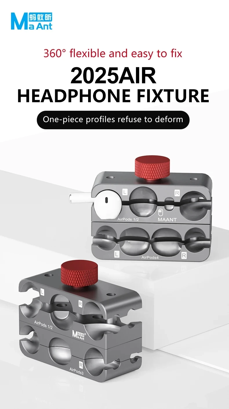 MaAnt P2 Earphone Repair Clamping Fixture for Airpods 1/2/3/4/ Pro/Pro12 Earphone Battery Maintenance Alignment Fixing Holder
