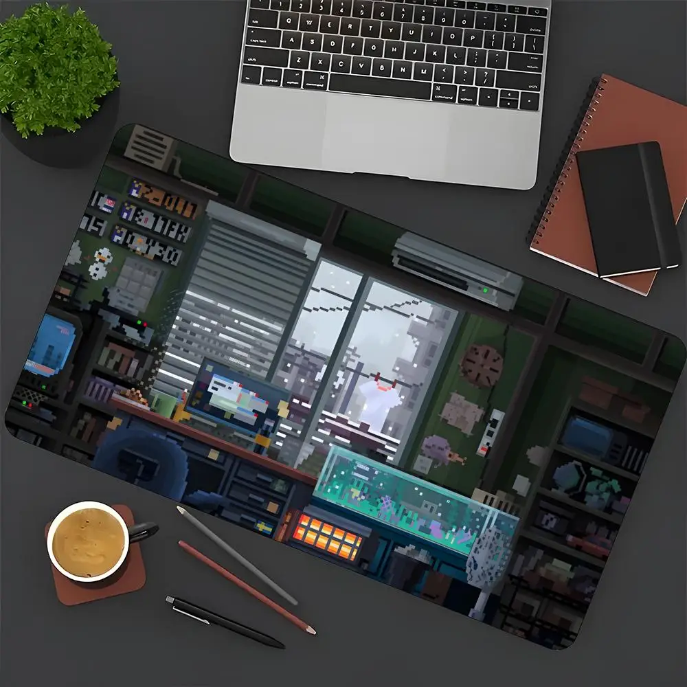

Prime Gaming XXL Keyboard Pad Padding Mat Pixel City Art Mouse Mat Desk Mat With Pad Gaming Accessories