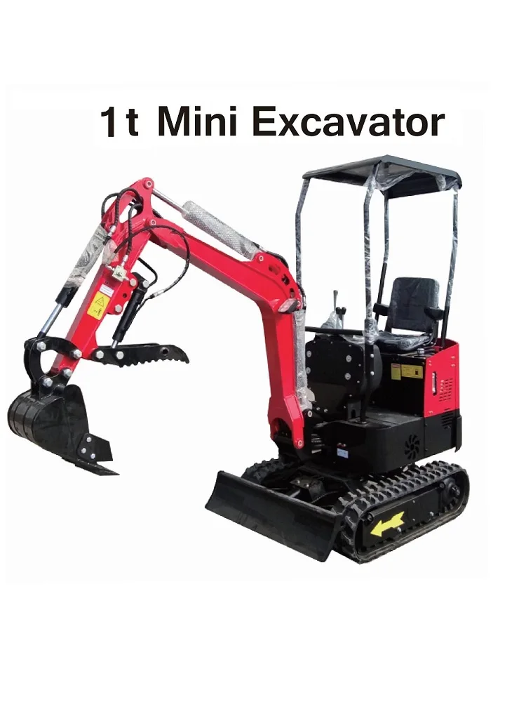 Mini escavatore cinese economico di vendita caldo di molte colori da 1 tonnellata di peso in vendita