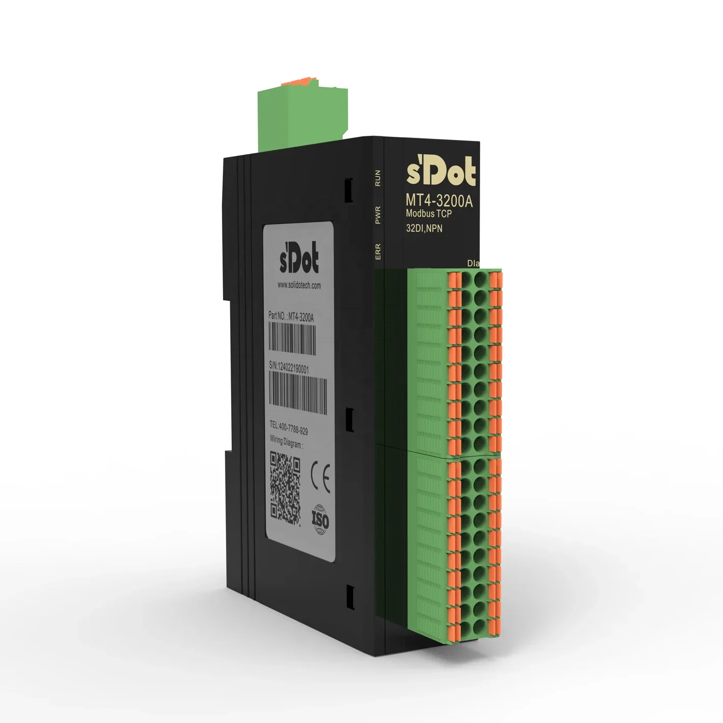 

Входной выход ПЛК Удаленный модуль ввода-вывода Modbus Modbus TCP 32 Цифровой вход DI IP20 NPN | МТ4-3200А