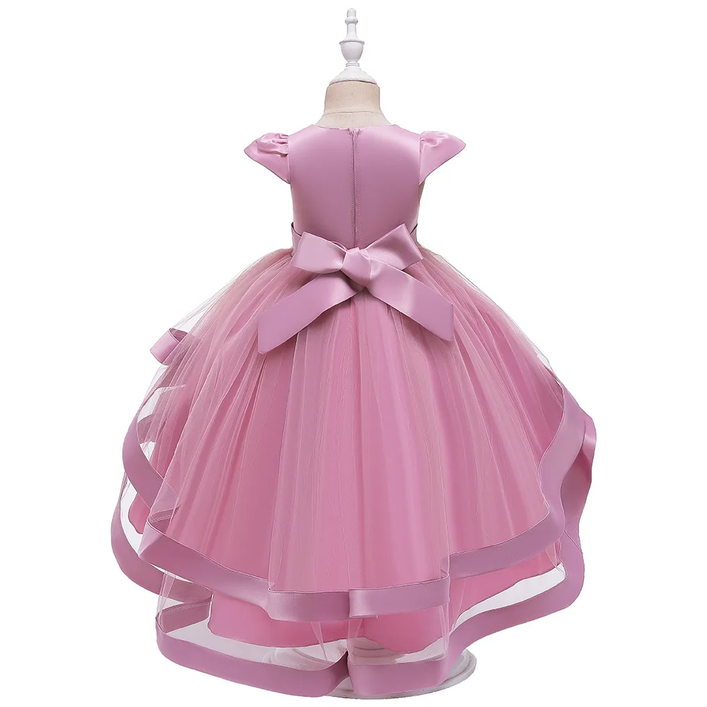 Vestidos Cocktail até o chão, Roupa infantil, Comunhão de dama de honra, Elegante, Crianças, Concurso, Ocasião formal, Casamento