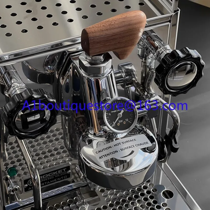 E61 brewing head coffee machine modification accessories, needle type water flow limit viewership of valve lever pressure gauge
