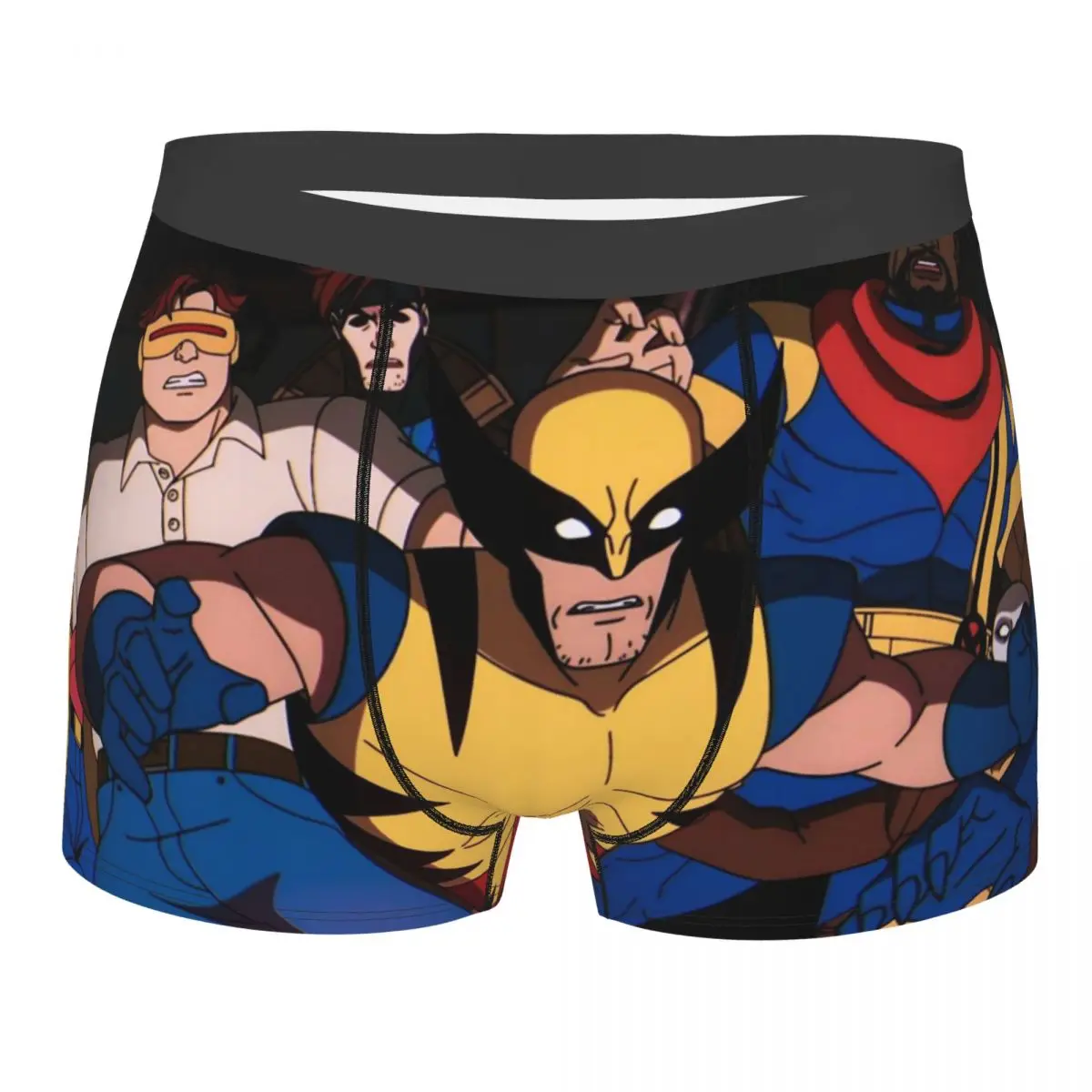 

Пользовательские боксеры в стиле аниме X-Men, мужские трусы, нижнее белье, крутые трусы