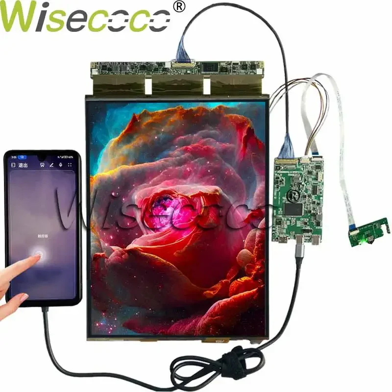 Touch Flexible AMOLED 13.3 Inch 2K 1536*2048 QHD Soft Display 1000000:1 USB C Driver Board 60HZ for PC Phone Laptop