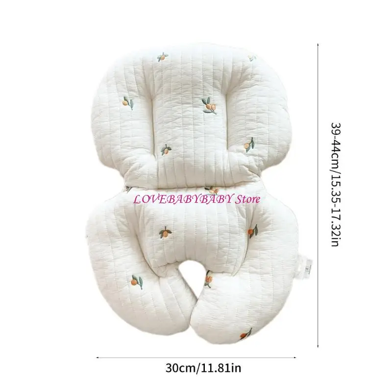 ベビーダイニングチェアクッションシートクッション柔らかい快適なマットのほとんどのベビーカー4XBC