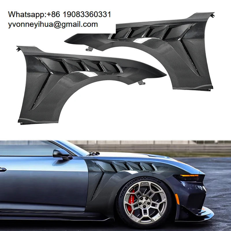 

GTD Style Carbon Fiber Vented Front Fenders Body Kit For 2024+ For Ford Mustang S650 Auto Parts