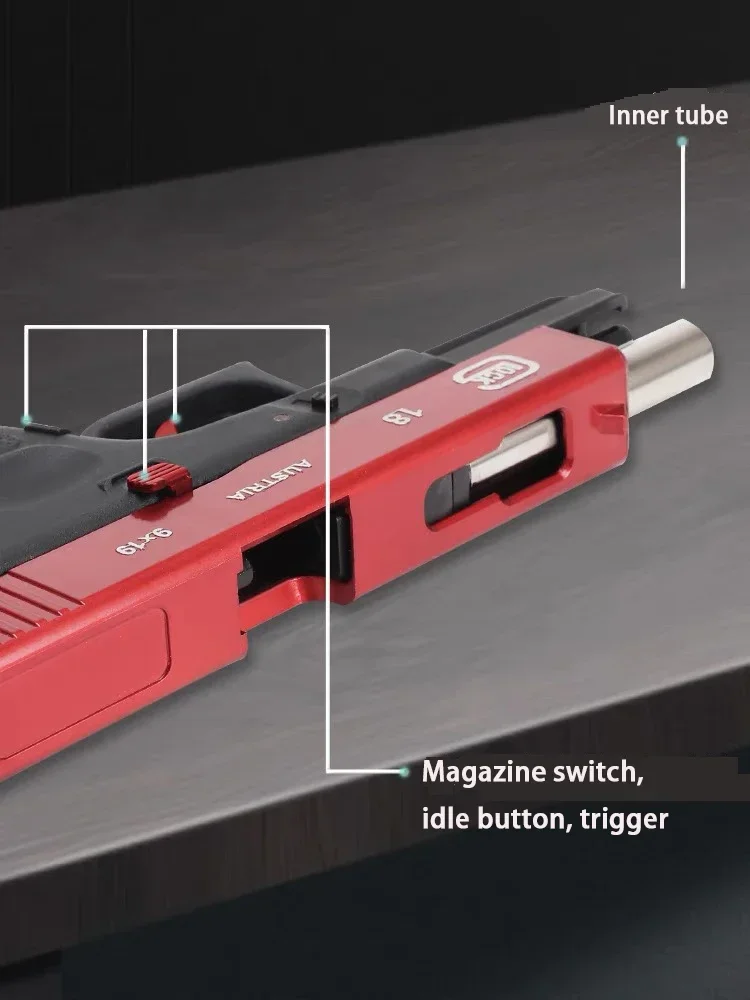 Speelgoed G Hand Locke G18 Leeg Trekmagazijn Driehaakmachine voor schieten Speelgoedpistool Ophangen het lege magazijn Jongenscadeau